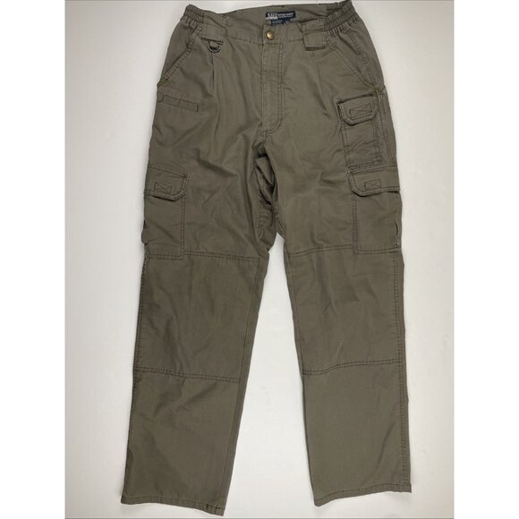 511 Tactical Cargo Pants Men’s 30x32 Ripstop Utility Workwear Elastic Waist Gray - Picture 2 of 10